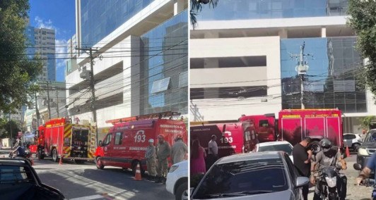 Fogo atingiu quadro de distribuição de energia