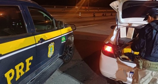 Drogas foram apreendidas durante fiscaliza&ccedil;&atilde;o no km 203 - Foto: Divulga&ccedil;&atilde;o/ PRF