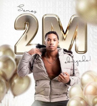 Influencer campista atinge 2 milhões de seguidores 