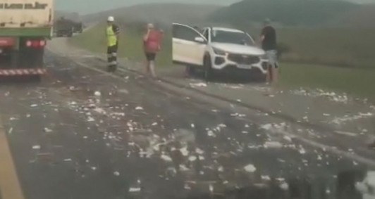 Acidente ocorreu no km 156, da BR-101