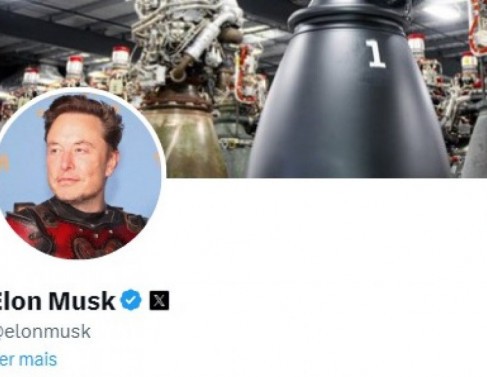 Perfil de Elon Musk, dono do X