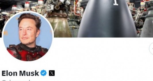 Perfil de Elon Musk, dono do X