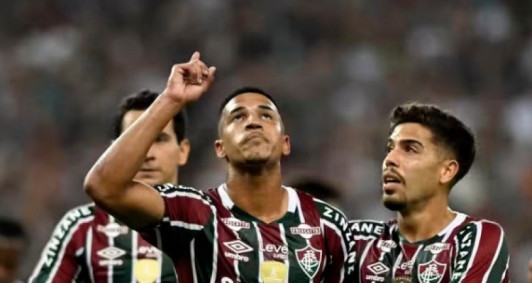 Kauã Elias comemora gol do Fluminense contra o São Paulo