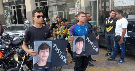 Ato dos motoboys; Foto: Associa&ccedil;&atilde;o dos Motoboys