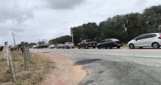 Trânsito lento em SJB 