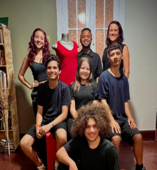 parte do elenco do espet&aacute;culo