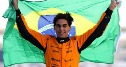 Gabriel Bortoleto é campeão da Fórmula 2 na temporada 2024