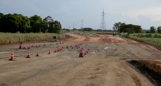 Acessos � Ponte da Integra��o. Fotos: (Rodrigo Silveira)