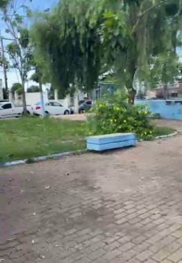 Problema solucionado na praça São Benedito, em Goitacazes