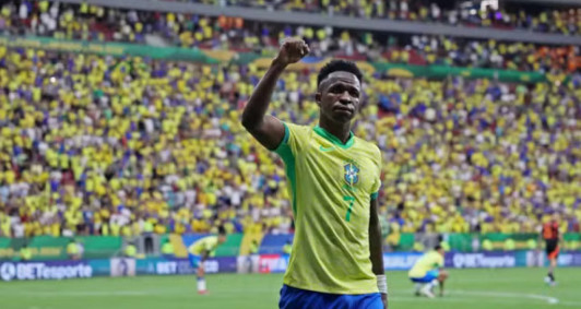 Vini jr garantiu a vitória brasileira