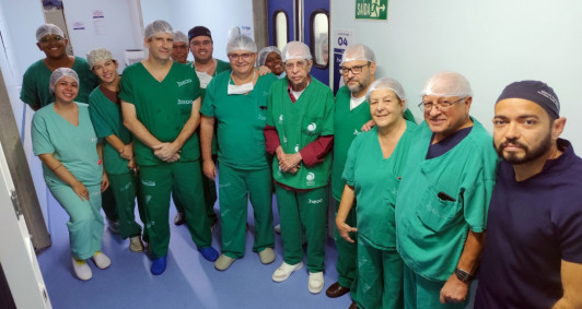 Homenagem contou com a presença de profisisonais do HEEA