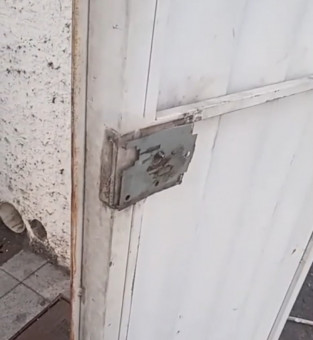 Portão da Folha que foi arrombado