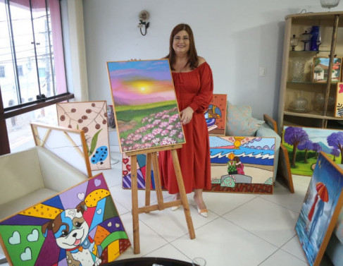 Rosinha fala sobre suas pinturas