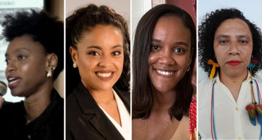 Érica Barreto, Manuelli Ramos, Rafaela Cruz e Remu Goitacá Mendes Flores