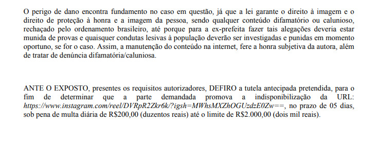 Parte da decis&atilde;o