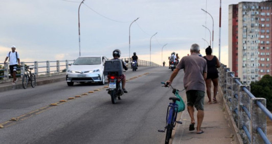 Aumento de ciclistas na ponte da Lapa