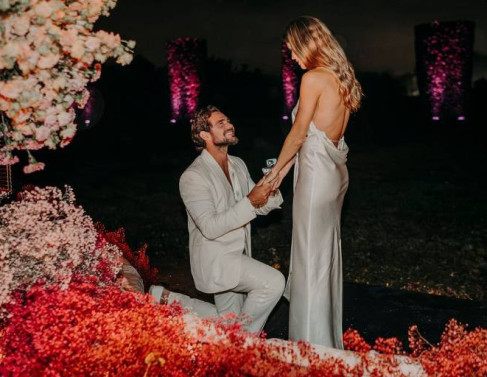 Uma das festas de noivado de Daniel Vorcaro, dono do banco Master, com Martha Graeff, em novembro de 2024, na Villa Adriana, em Roma 