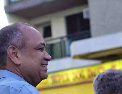 O deputado Max Lemos em Miracema