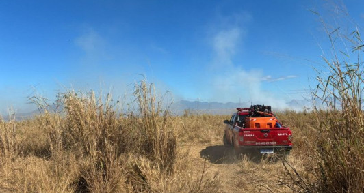 Inc&ecirc;ndio atinge &aacute;rea de vegeta&ccedil;&atilde;o na Pecu&aacute;ria
