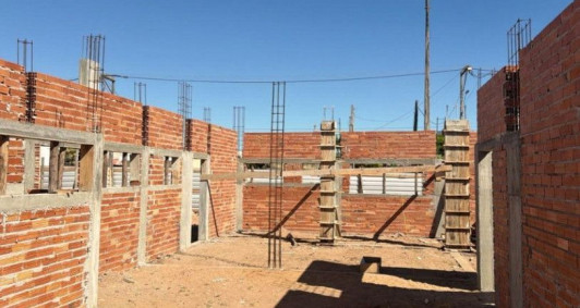 Obras da nova UBS de Barra do Itabapoana