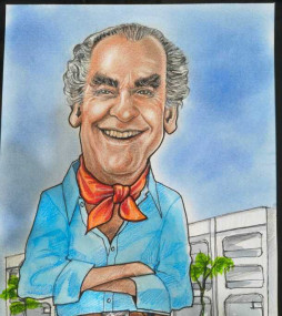 Caricatura de Leonel Brizola, arte de Marco Ant&ocirc;nio Rodrigues