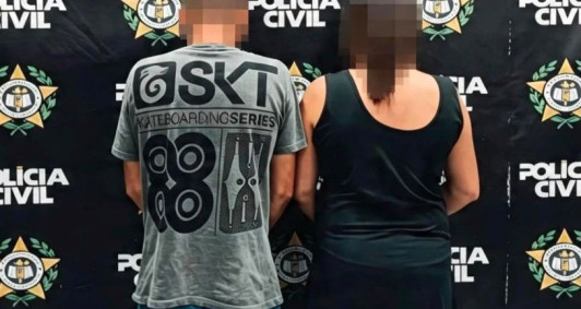 Casal preso