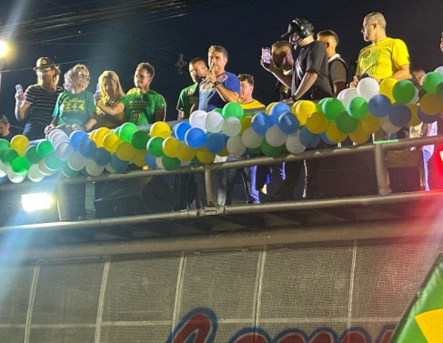 Fl&aacute;vio Bolsonaro em Campos (Fotos: Rodrigo Silveira)