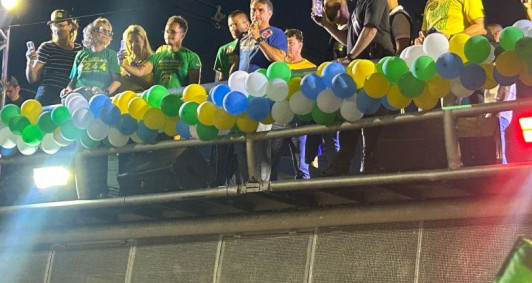 Fl�vio Bolsonaro em Campos (Fotos: Rodrigo Silveira)