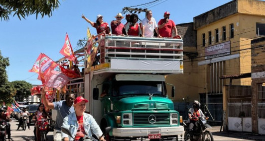 Carreata do PT em Campos, neste domingo (20)