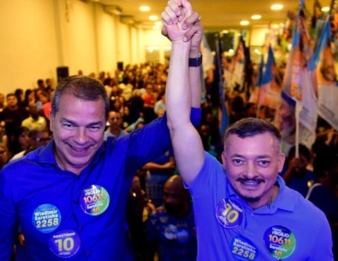 Frederico Paes e Thiago Virg&iacute;lio na reuni&atilde;o 