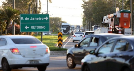 Movimento na Br 101, em Campos