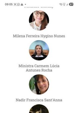 Nome da ministra na lista de convidados da abertura