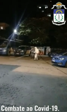 Ao foi realizada com desinfetante fabricado em Campos